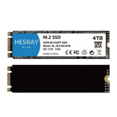 HESRAY M.2 2280 NGFF SSD 4TB SATA III NAND Read:7000MBs Write:4000MBs 内蔵ソリッドステートドライブの画像