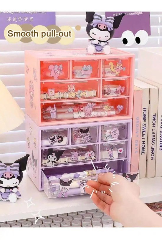 収納ケース クロミちゃん マイメロディ シナモロール ポチャッコ サンリオ ハローキティ 小学生 中学生 高校生 女の子 文房具 筆記具 可愛い キュート画像