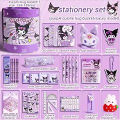 クロミ マイメロディ文具セット 筆記具セット サンリオ ハローキティ 鉛筆 筆箱 ペンケース 定規 消しゴム ペンキャップ サンリオ 男の子 女の子 小学生 中学生 高校生 女可愛い キュートの画像