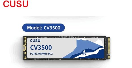 CUSU CV3500 M2 SSD 2TB NVMe M.2 2280 PCIe 3.0x4 Read:3000/3500MBs Write:2000/3100MBs ハードディスク 内部ソリッドスの画像