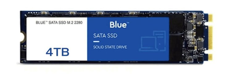 Blue 980PRO M.2 2280 SSD 4TB NGFF SATA3.0 PCIE4.0 内臓ソリッドステートドライブ Read:5000/7000MBs Write:4000/4600MBの画像