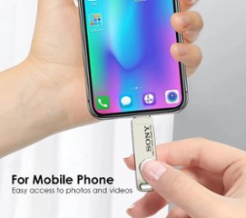 SONY OTG USBメモリ 2TB 大容量 3.2フラッシュドライブ 高TypeA-C 2in1 360度回転 フラッシュメモリ スマホ ihone ipad Android  PC TV オーデ画像