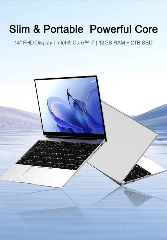 xia man 14.1インチ Windows 11 Pro搭載 ノートパソコン Core i7 9850H 1TB SSD 12GB RAM画像