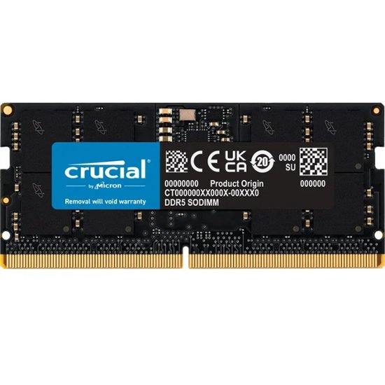Crucial Micron DDR5 5600MHz ノートパソコン用メモリ 32GB 1.1v SO-DIMM 262pin RAMモジュール画像