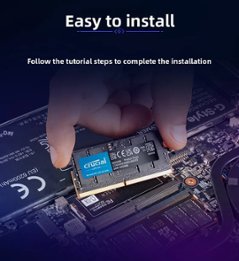 Crucial Micron DDR5 5600MHz ノートパソコン用メモリ 32GB 1.1v SO-DIMM 262pin RAMモジュール画像