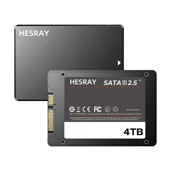 HESRAY SATA3 2.5インチ 3D NAND SSD 4TB 内蔵ソリッドステートドライブ デスクトップ ノートパソコン画像