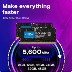 正規品 Crucial 32GB Crucial Micron DDR5 5600MHz ノートパソコン用メモリ 262ピン SODIMM 1.1V RAMモジュール画像