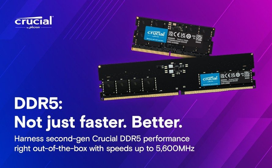 正規品 Crucial 64GB(32GBX2) Crucial Micron DDR5 5600MHz ノートパソコン用メモリ 262ピン SODIMM 1.1V RAMモジュール画像