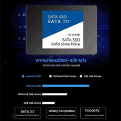 Blue SATA3 2.5インチ 3D NAND SSD 4TB 内蔵ソリッドステートドライブ デスクトップ ノートパソコン画像