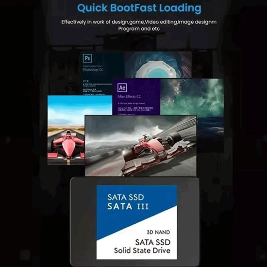 HASRAY SATA3 2.5インチ 3D NAND SSD 4TB 内蔵ソリッドステートドライブ デスクトップ ノートパソコン画像