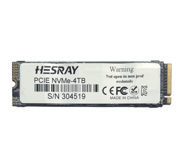 HESRAY NVMe M.2 2280 4TB PCIe3.0 Gen3x4 3D NAND SSD 内蔵ソリッドステートドライブ画像