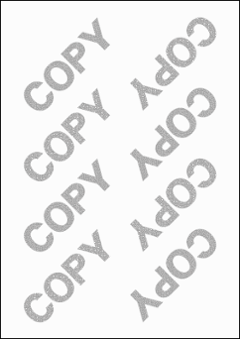 コピー偽造防止用紙−英字仕様 片面　『COPY』 上質55kg A4　1,000枚の画像