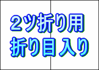 パンフレット用紙　Ａ4 厚紙上質110kg 2ツ折り用の折り目入り　300枚入りの画像