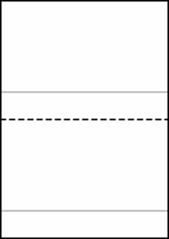 A4  白紙 上質55kg 2分割/マイクロミシン目・折り目 2000枚の画像