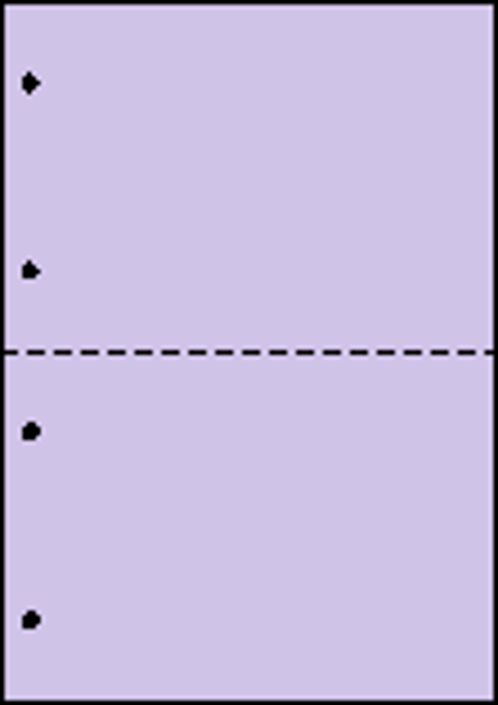 A4 片面全面パープル 55kg 2分割/マイクロミシン目・ファイル穴 2,000枚画像