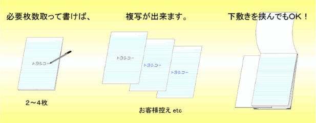 B5ノーカーボン複写レポート用紙 12冊画像