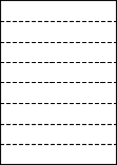 A4 上質白紙55kg 縦8面 8分割/マイクロミシン目入り用紙 200枚の画像