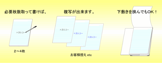 A4ノーカーボン複写レポート用紙 12冊画像