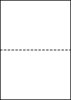 A4白紙上質70kg(中厚口) 2分割/マイクロミシン目入り用紙 2000枚の画像