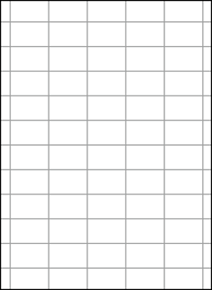 余白付き A4 上質白紙55kg 縦10面×横5面 50分割/マイクロミシン目入り用紙 200枚の画像