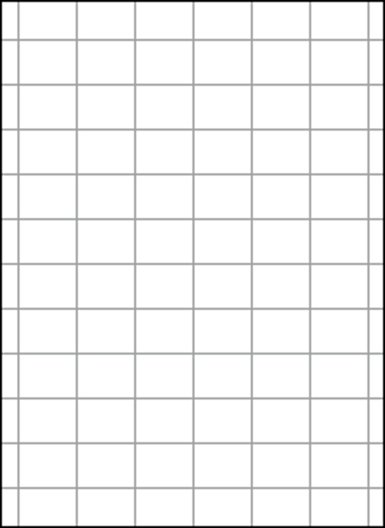 余白付き A4 上質白紙55kg 縦10面×横6面 60分割/マイクロミシン目入り用紙 200枚画像