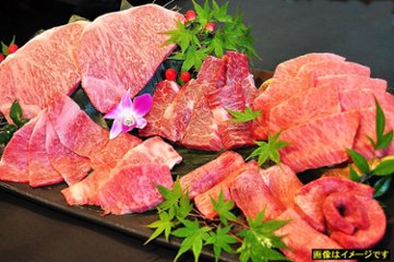 米沢牛 炭火焼肉 上杉 バーベキューセット 【￥20,000コース】 /〔カルビ 160g・サーロイン 240g・和牛(ヘッドバラ) 144g・厚切り上タン 200g・ハラミ 144g〕の画像