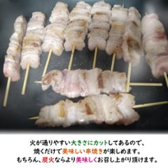 ［送料無料］串焼き 盛り合わせ 「2種類：25本(750g) または 40本(1,200g)」 【セット内容：米沢牛の牛串、米澤豚一番育ちの豚串、やまがた最上どりの(鶏串)焼き鳥】画像