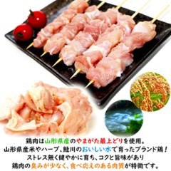 ［送料無料］串焼き 盛り合わせ 「2種類：25本(750g) または 40本(1,200g)」 【セット内容：米沢牛の牛串、米澤豚一番育ちの豚串、やまがた最上どりの(鶏串)焼き鳥】画像