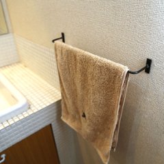 アイアン　タオルハンガー（タオル掛け） 幅385ｍｍ×奥行50ｍｍ画像
