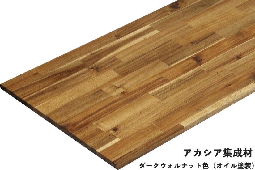 棚板 厚み1.8ｃｍ 奥行60ｃｍ 長さ150ｃｍ アカシア集成材 厚18ｍｍ×板幅（奥行)600ｍｍ×長さ1410〜1500ｍｍ〈受注生産〉画像