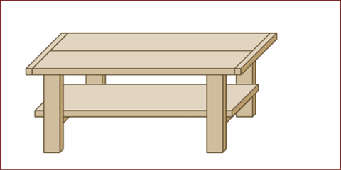 OLD ASHIBA（足場板古材）Hシリーズ　センターテーブル 幅1110〜1200ｍｍ×奥行460ｍｍ×高さ435ｍｍ 【受注生産】画像