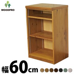 OLD ASHIBA（足場板古材） キッチンカウンター 単品 幅60センチ 可動棚（２段） 幅600×奥行460×高さ950ｍｍ 【受注生産】の画像
