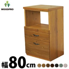 OLD ASHIBA（足場板古材） キッチンカウンター 単品 幅80センチ スライドテーブル+引き出し（２段） 幅800×奥行460×高さ950ｍｍ 【受注生産】の画像