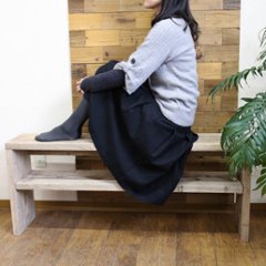 古材 コの字 収納ラック(可動棚1枚) 幅310〜400ｍｍ×高さ410〜500ｍｍ×奥行240ｍｍ 【受注生産】画像