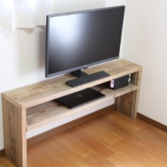 古材 コの字 収納ラック(可動棚1枚) 幅310〜400ｍｍ×高さ410〜500ｍｍ×奥行240ｍｍ 【受注生産】画像