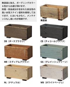 OLD ASHIBA（足場板古材）ミニプランター 長方形1型 【３個セット/送料無料】 多肉植物用 【受注生産】画像