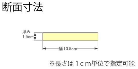 DIY素材◇国産杉（新材） ４枚セット 厚15ｍｍ×幅105ｍｍ×長さ1710〜1800ｍｍ　〈受注生産〉画像