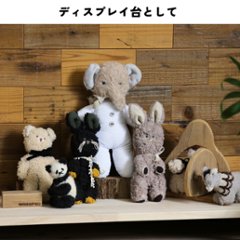 パイン材 デスクシェルフ（板厚18ｍｍ）幅210〜300ｍｍ×高さ70〜150ｍｍ×奥行150〜200ｍｍ 無塗装 【受注生産】画像