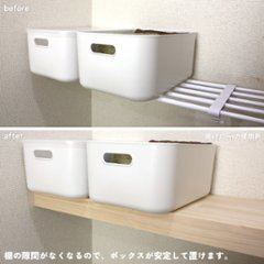 つっぱり棒用 パイン材棚板　横幅410〜500mm×奥行200ｍｍ×高さ58ｍｍ 【受注生産】画像