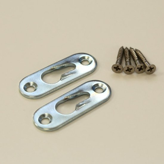 キーホール吊り金具　２個セット（ビス４本付き）画像