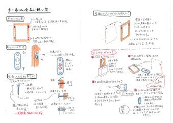 キーホール吊り金具　２個セット（ビス４本付き）画像