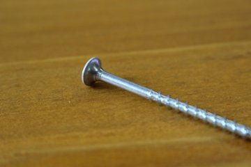 コースレッドビス(ラッパ)65ミリ 100本入り ビス頭：白色（ユニクロメッキ）画像