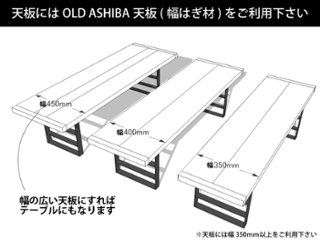 アイアンレッグス Ｕ-415型 【1個単品】 （黒皮鉄ワックス仕上げ）画像