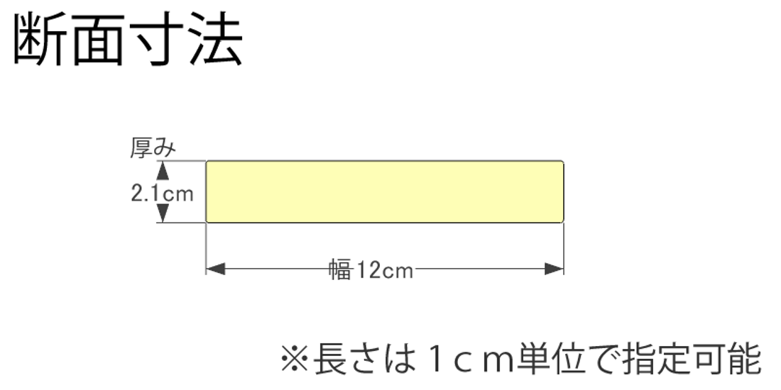 DIY素材◇国産杉（新材）　厚21ｍｍ×幅120ｍｍ×長さ1810〜1900ｍｍ　〈受注生産〉画像