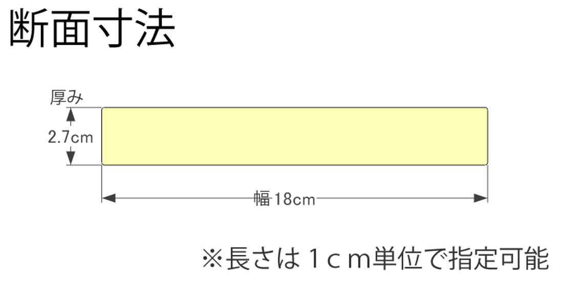 DIY素材◇国産杉（新材） 厚27ｍｍ×幅180ｍｍ×長さ1710〜1800ｍｍ 〈受注生産〉画像