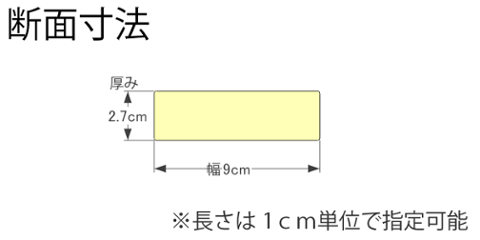 DIY素材◇国産杉（新材） 厚27ｍｍ×幅90ｍｍ×長さ810〜900ｍｍ 〈受注生産〉画像