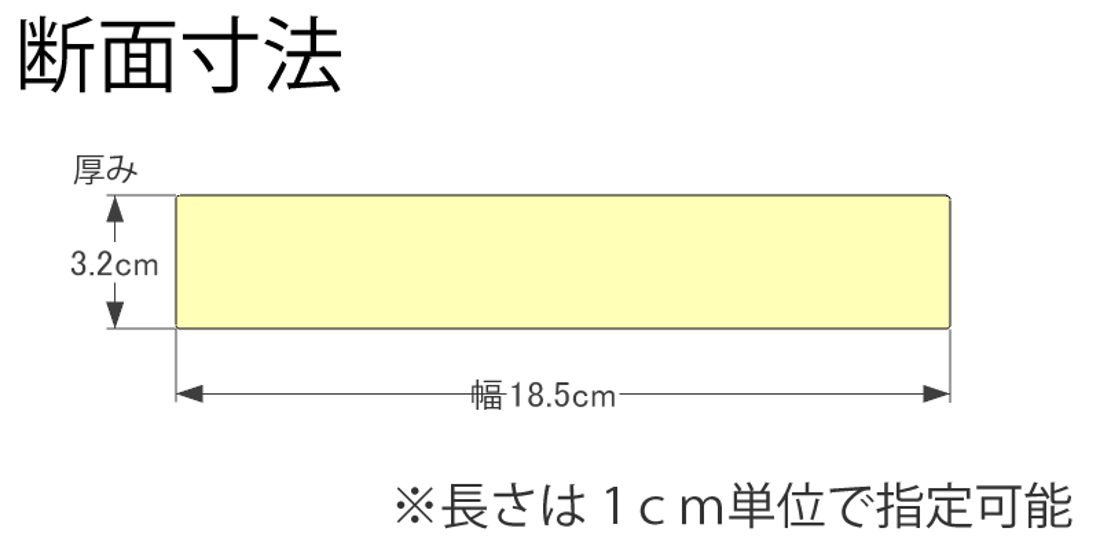 DIY素材◇国産杉（新材） 厚32ｍｍ×幅185ｍｍ×長さ2310〜2400ｍｍ 〈受注生産〉画像