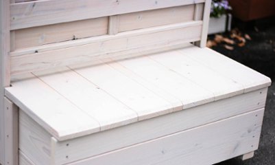 ◇オプションパーツ◇ 規格型プランター付きフェンス用【専用ふた】 （幅880ｍｍ×奥行336ｍｍ用） ※ふたは左右2分割画像