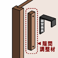 ◇オプションパーツ◇　規格型プランター付きフェンス用　【隙間調整材／１個単品】27×27×190ｍｍ（ステンレスビス２本付き）　〈受注生産〉の画像
