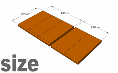 ◇オプションパーツ◇ スクエアプランター長方形「大」専用ふた ※左右2分割画像